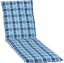 Coussin pour bain de soleil avec motif à carreaux