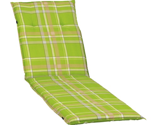 Coussin pour chaise longue Bunia 60 x 60 coton-tissu mélangé vert