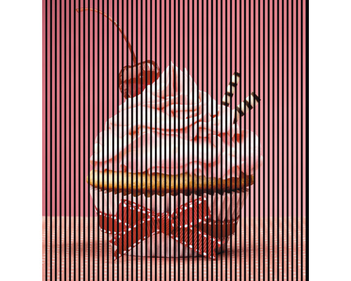 Panneau acoustique impression numérique Cupcake 1 2400 x 2253 x 19 mm set = 4 panneaux individuels