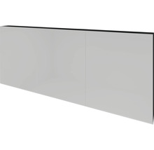 Spiegelschrank Sanox 160 x 12 x 65 cm schwarz matt 3-türig doppelt verspiegelt