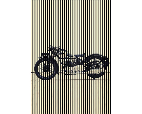 Panneau acoustique impression numérique Moto 1 2400 x 1693 x 19 mm set = 3 panneaux individuels