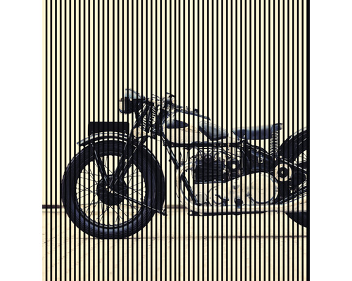 Panneau acoustique impression numérique Moto 1 2400 x 2253 x 19 mm set = 4 panneaux individuels