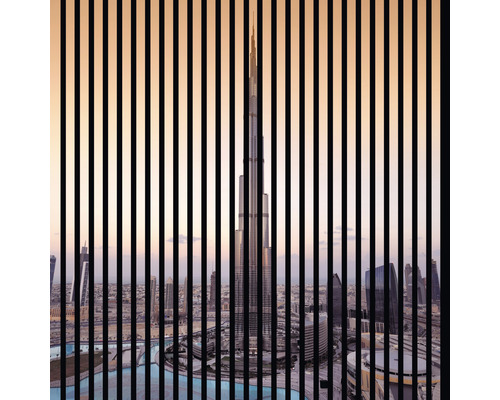 Akustikpaneel digital bedruckt Dubai 1 1195 x 1133 x 19 mm Set = 2 Einzelpaneele