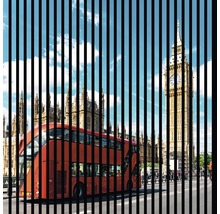 Panneau acoustique impression numérique London 1 1195 x 1133 x 19 mm set = 2 panneaux individuels