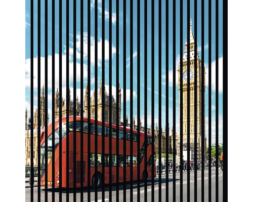 Akustikpaneel digital bedruckt London 1 1195 x 1133 x 19 mm Set = 2 Einzelpaneele