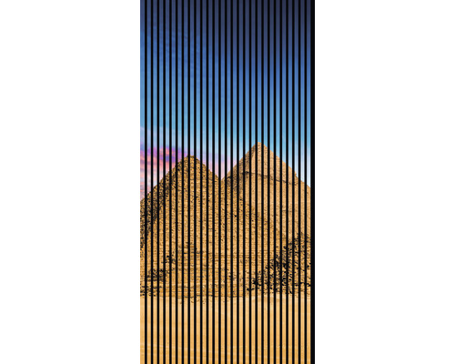Panneau acoustique impression numérique Pyramides 1 2400 x 1133 x 19 mm set = 2 panneaux individuels
