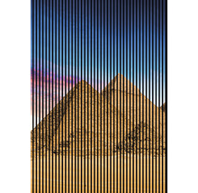 Akustikpaneel digital bedruckt Pyramiden 1 2400 x 1693 x 19 mm Set = 3 Einzelpaneele