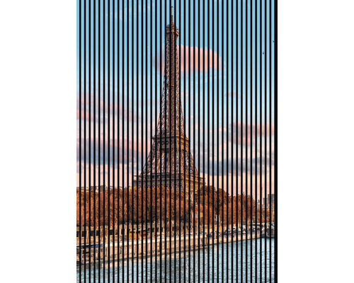 Panneau acoustique impression numérique Tour Eiffel 1 2400 x 1693 x 19 mm set = 3 panneaux individuels
