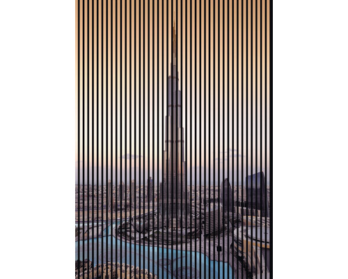 Panneau acoustique impression numérique Dubai 1 2400 x 1693 x 19 mm set = 3 panneaux individuels