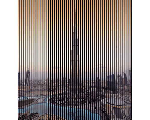 Akustikpaneel digital bedruckt Dubai 1 2400 x 2253 x 19 mm Set = 4 Einzelpaneele Akustikpaneel digital bedruckt Dubai 1 2400 x 2253 x 19 mm Set = 4 Einzelpaneele