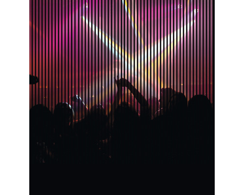 Panneau acoustique impression numérique Clubbing 1 2400 x 2253 x 19 mm set = 4 panneaux individuels
