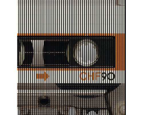 Akustikpaneel digital bedruckt Tape 1 2400 x 2253 x 19 mm Set = 4 Einzelpaneele Akustikpaneel digital bedruckt Tape 1 2400 x 2253 x 19 mm Set = 4 Einzelpaneele