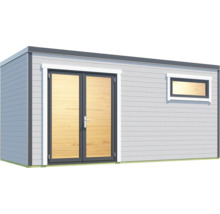 Gartenhaus weka S 445 Gr. 3 inkl. Fußboden 500 x 254,1 cm hellgrau