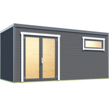 Gartenhaus weka S 445 Gr. 3 inkl. Fußboden 500 x 254,1 cm graphitgrau