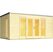 Gartenhaus weka P 2 inkl. Fußboden 450 x 302,5 cm natur