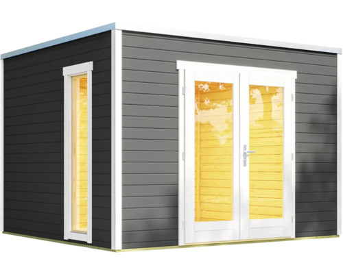 Abri de jardin avec fenêtre et porte double