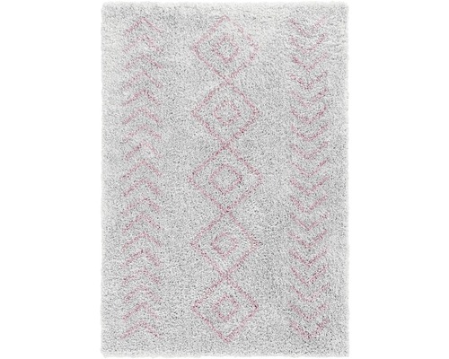 Teppich Ethno grau/pink 120x170cm
