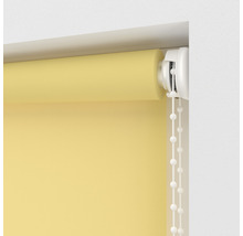 Store en tissu jaune avec chaînette pour la décoration de fenêtre