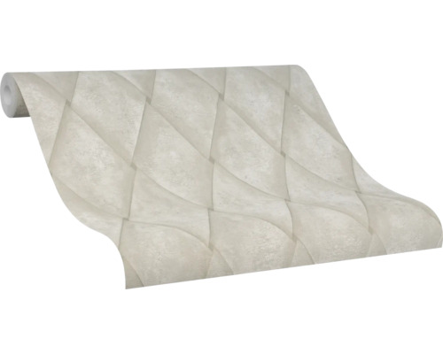 Rouleau de papier peint à motif géométrique tridimensionnel