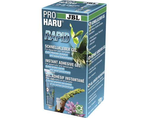 Gel adhésif instantané JBL ProHaru Rapid pour aquariums et terrariums 20 g