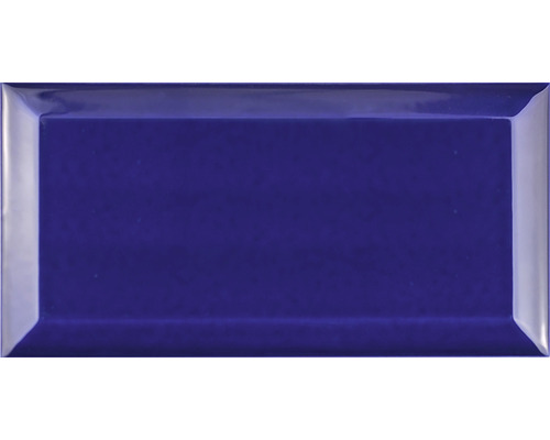 Carrelage Metro à facettes Azul Cobalto 10 x 20 cm