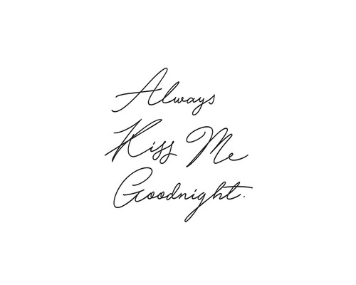 Postkarte always kiss me goodnight 10,5x14,8 cm