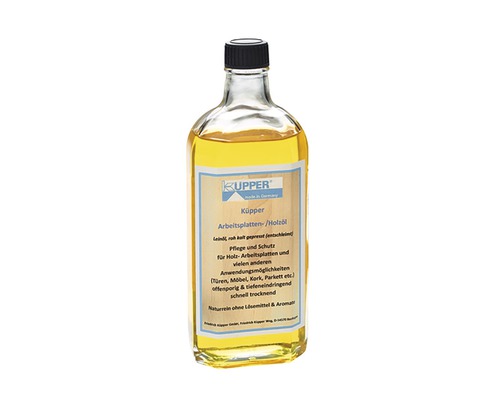 Huile pour bois Küpper pour plans de travail 250 ml Huile pour plans de travail/bois Küpper dans une bouteille en verre
