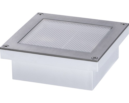 Lampe solaire encastrée au sol à capteur à LED IP67 0,7W 50 lm 3000 K blanc chaud Aron blanc hxlxp 36,5x200x100 mm