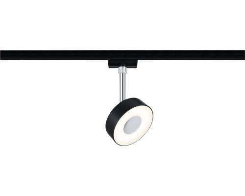 Paulmann URail Spot 5W 540 lm 2700 K Circle noir/mat 230V Projecteur sur rail pour montage au plafond