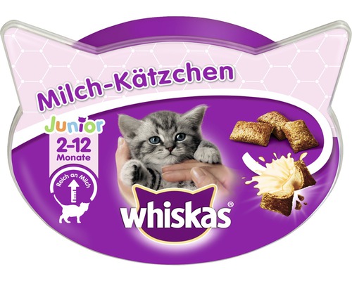 En-cas pour chat whiskas lait pour chaton Junior 2-12 mois 55 g