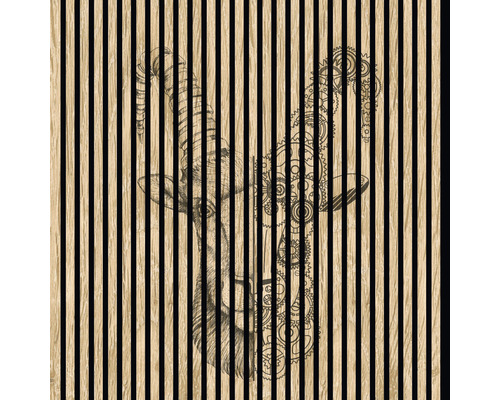 Panneau acoustique impression numérique Bouquetin 1 1195 x 1133 x 19 mm set = 2 panneaux individuels