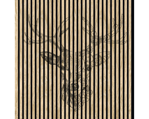 Panneau acoustique impression numérique Deer 1 1195 x 1133 x 19 mm set = 2 panneaux individuels
