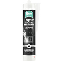 Silicone Sista pour fenêtre et verre transparent 280 ml