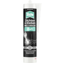 Sista Mastic d''étanchéité et de collage hybride 2 en 1, cartouche noire