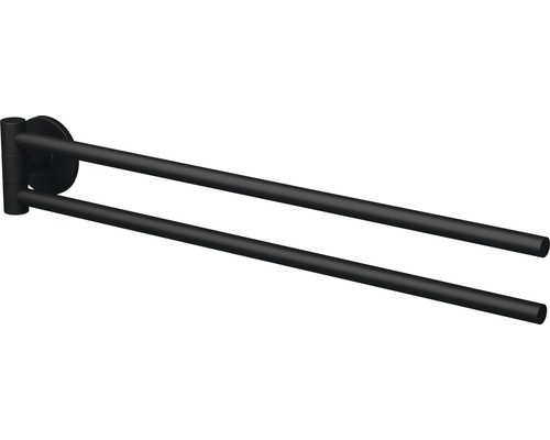 Porte-serviettes Lenz NERO pivotant noir Porte-serviettes Lenz NERO pivotant noir