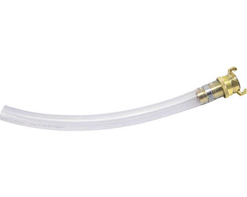 Klarer PVC-Schlauch mit Messingkupplung