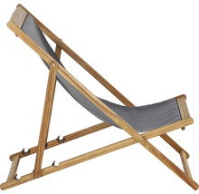 Holzliege mit Stoffbezug