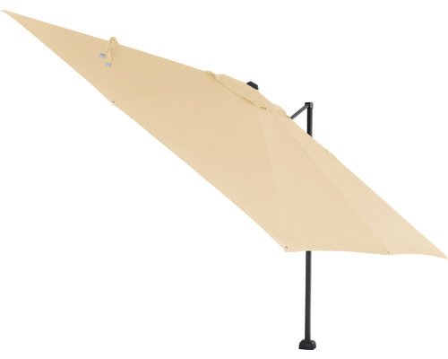 Parasol rectangulaire avec pied noir