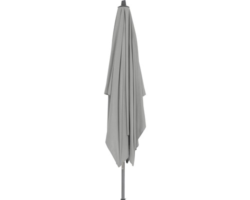 Parasol de jardin gris fermé avec support