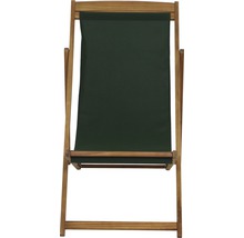 Holzliegestuhl mit Stoffbezug
