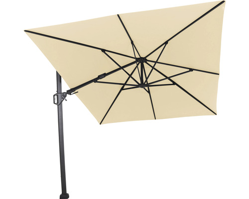 Parasol rectangulaire avec mât latéral pour le jardin