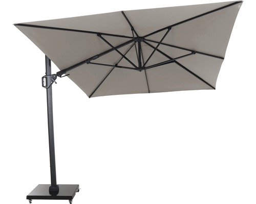 Ampelschirm Siena Garden Sunset N+ anthrazit/taupe 350x260cm Gestell Aluminium anthrazit, Bezug 100% Polyester, 300g/m² in taupe, PU-beschichtet, UPF 50+ Ampelschirm Siena Garden Sunset N+ anthrazit/taupe 350x260cm Gestell Aluminium anthrazit, Bezug 100% Polyester, 300g/m² in taupe, PU-beschichtet, UPF 50+