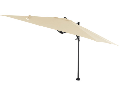 Parasol rectangulaire déporté pour le jardin