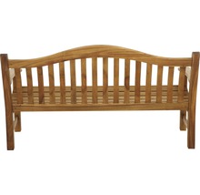 Banc de jardin en bois avec accoudoirs