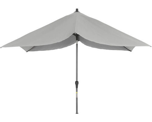 Parasol gris avec mât central pour l''extérieur