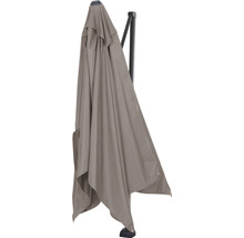 Parasol déporté fermé avec pied