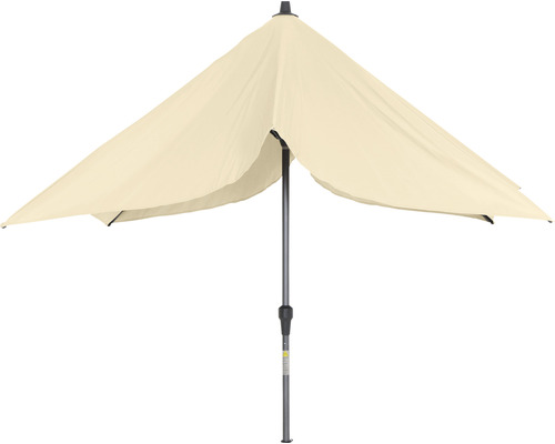 Parasol demi-lune avec mât pour l''extérieur