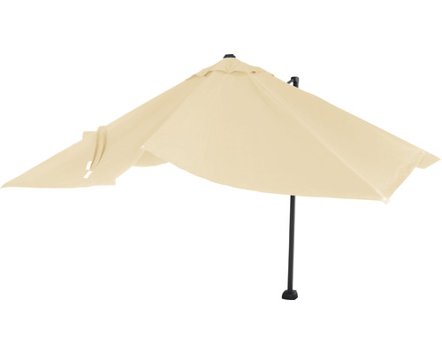 Parasol beige avec support noir
