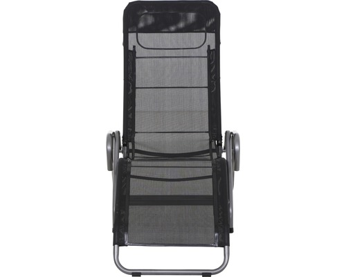 Fauteuil de jardin avec dossier réglable et revêtement en maille