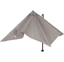 Parasol de plage avec mât latéral